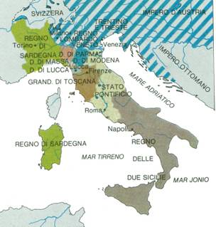 L'Italia dopo il Congresso di Vienna. 1815