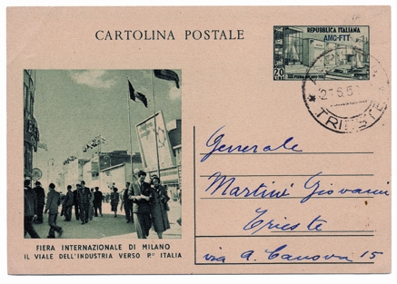 Foto 11) Cartolina postale per la Fiera di Milano  