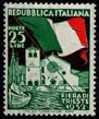 Foto 6) Il francobollo emesso in Italia (e naturalmente anche sovrastampato a Trieste) per la Fiera di Trieste del 1952. 