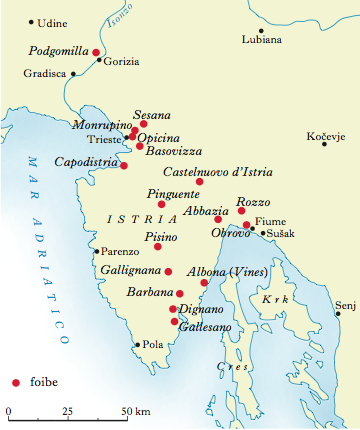 L’8 settembre in Istria: le prime stragi delle foibe