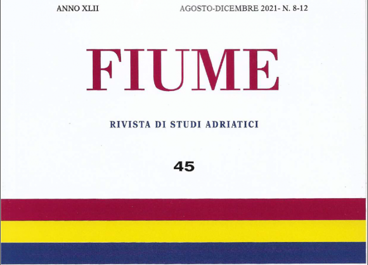 Nuovo numero di “Fiume. Rivista di studi adriatici”