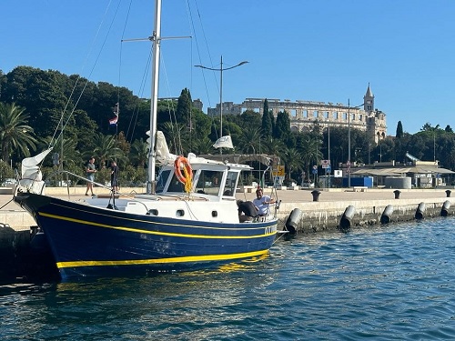 L’arrivo a Pola del viaggio/evento Ritorno alla Terra dei Padri