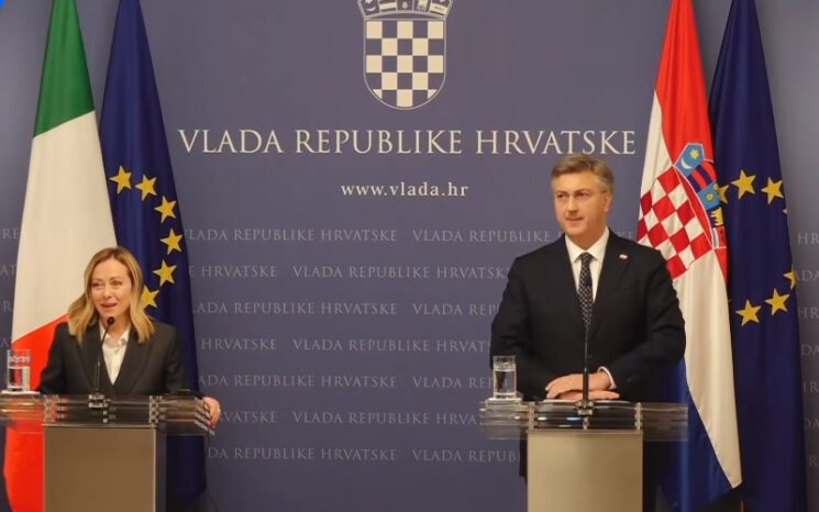 Giorgia Meloni rilancia la cooperazione con la Croazia
