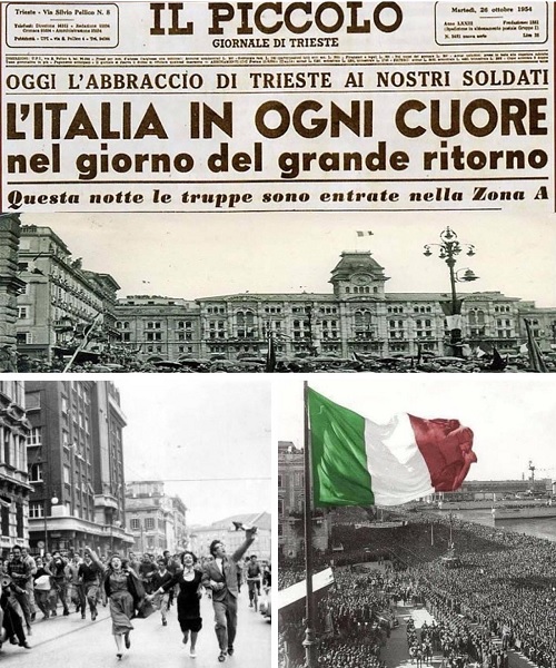 Nel 1954 l’Italia tornò a Trieste, ma non in Istria